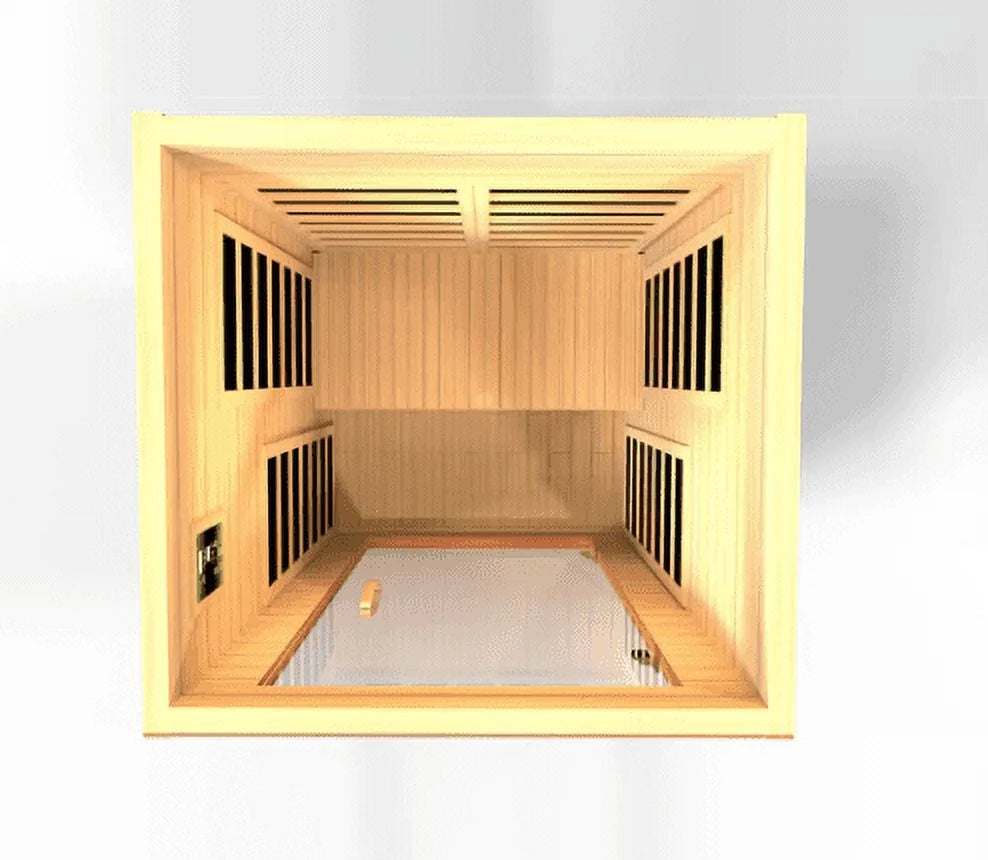 Dynamic Cordoba Elite 2-Person Ultra Low EMF (Under 3MG) FAR Infrared Sauna (Canadian Hemlock)