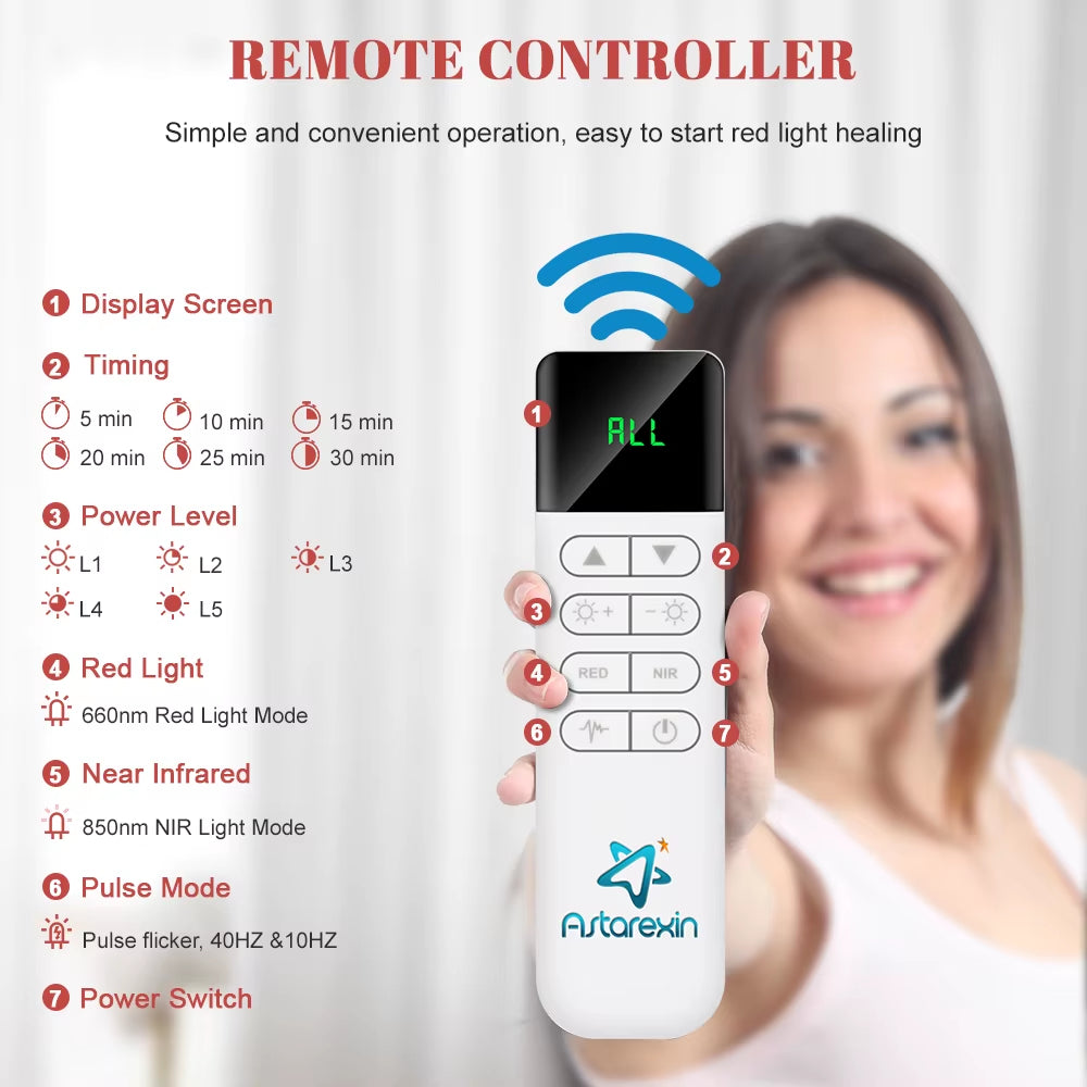 1440 Leds Red Infrared Light Therapy Mat 660Nm850Nm near Infrared Light Device Large Pad 76"X 24"For Body Pain Relief Power 160W