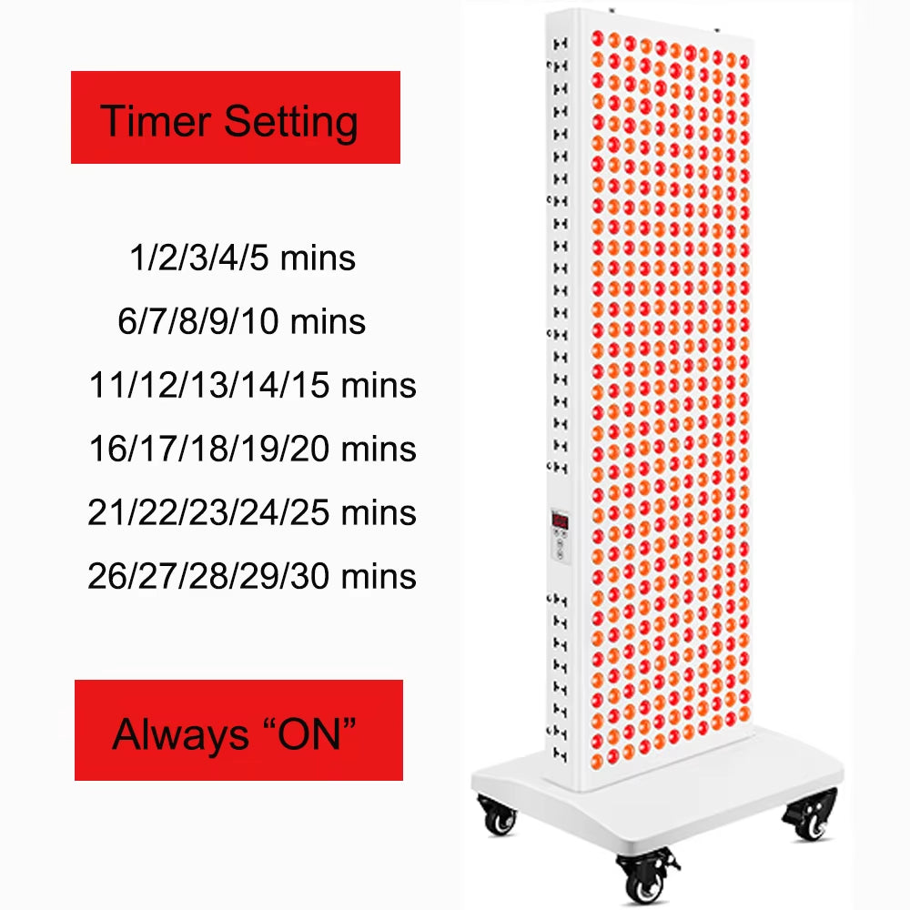 Ag-Pro2000 Red Light Therapy Panel 630Nm 660Nm 810Nm 830Nm 850Nm near Infrared Lamp LED Beauty Device Full Body, Red Light LED