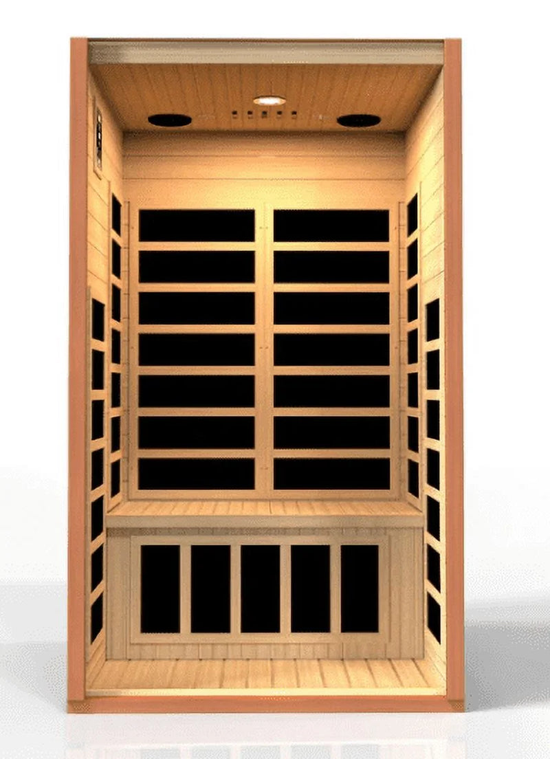Dynamic Cordoba Elite 2-Person Ultra Low EMF (Under 3MG) FAR Infrared Sauna (Canadian Hemlock)